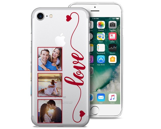Cover Trasparente iPhone 7 Frame Love