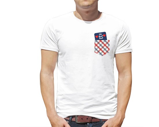 Maglia a Manica Corta con disegno taschino