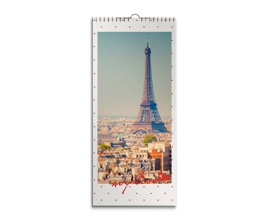 Calendario 30x70 con le foto dei tuoi viaggi