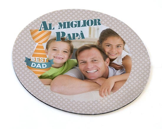 Tappetino Mouse Tondo best dad