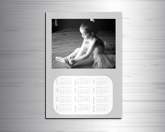 Calendario magnetico A3 Texture obliqua