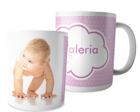 Tazza con elefantino rosa