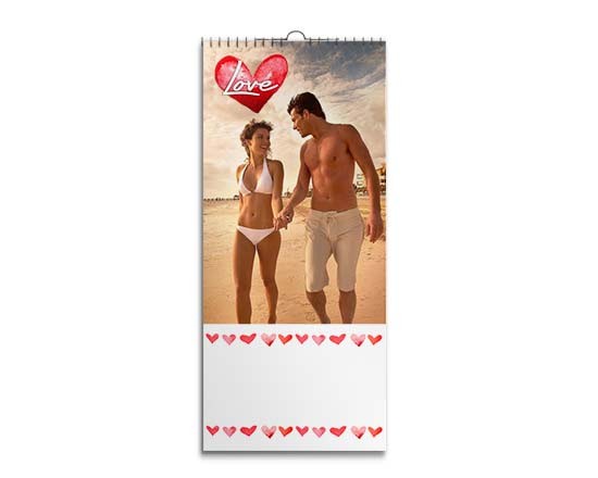 Calendario 30x70 Pagina Multipla per S. valentino