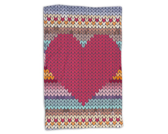soffice cuore lanoso su coperta love in pile