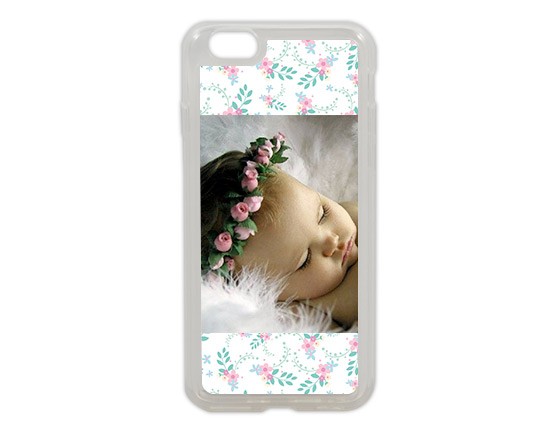 Cover iPhone 6 in gel con grafica floreale