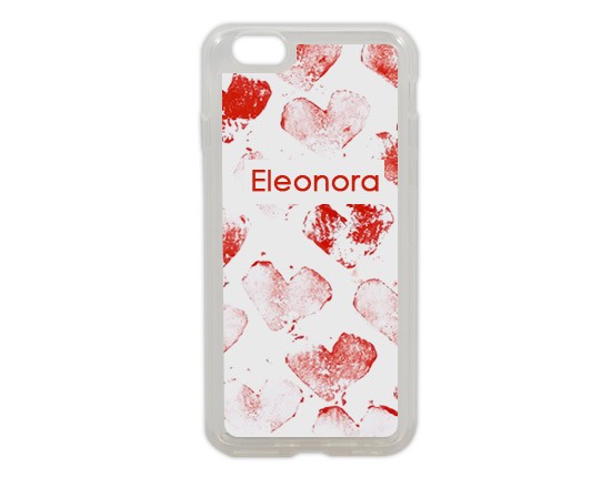 Cuori rossi per Cover in silicone iPhone 6