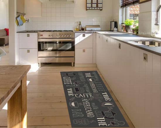 Passotoia per cucina realizzata con superficie in feltro e base antiscivolo