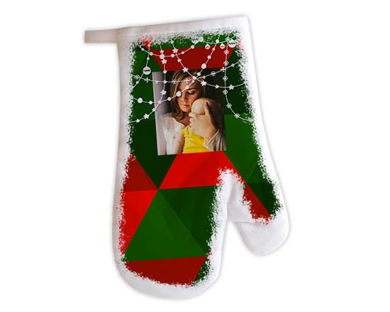 Guanto da forno Christmas mosaic