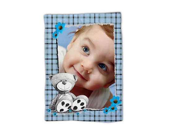 Magnifica coperta baby con orsetto