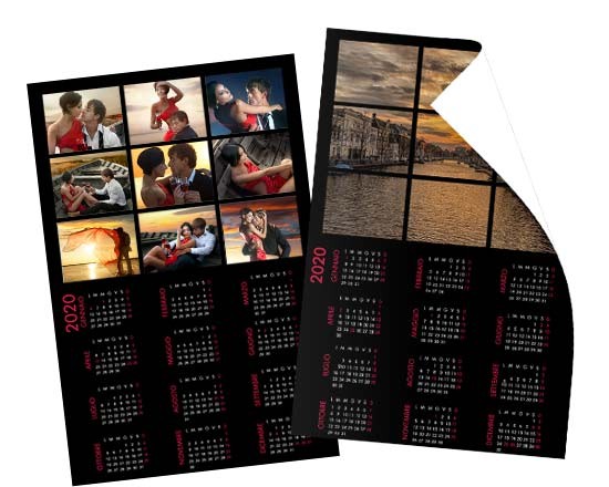 Calendario poster Basic Black
