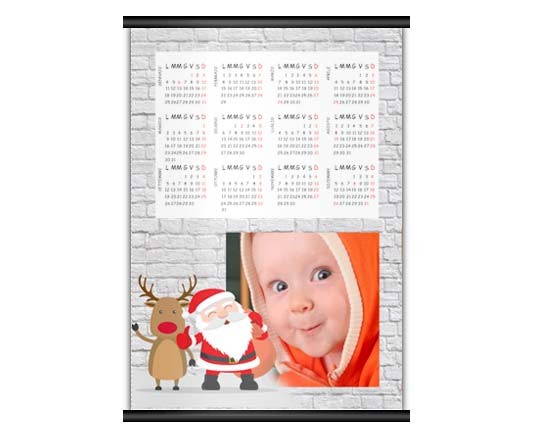 Calendario A4 Babbo on Wall