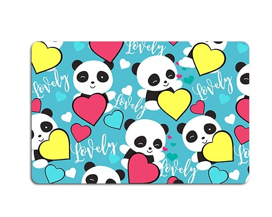 Zerbino personalizzato con piccoli panda
