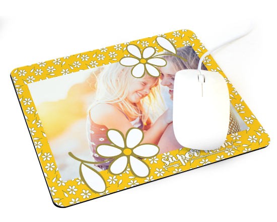 Grafica con margherite su mousepad