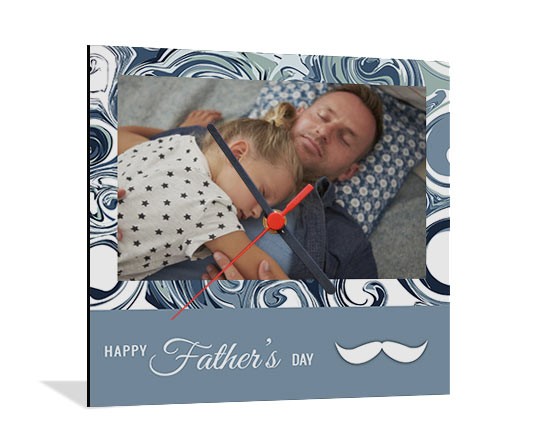 Orologio con foto con la grafica dedicata al papà