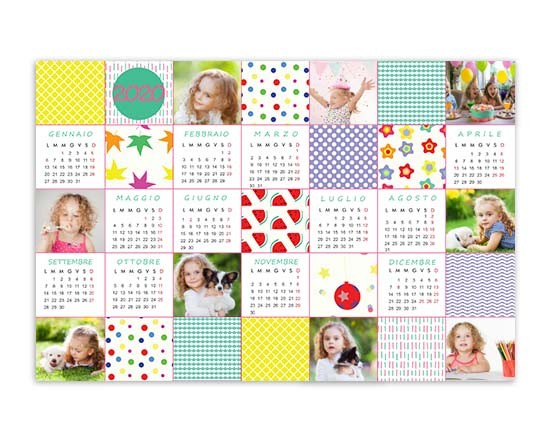 Calendario poster Colourful