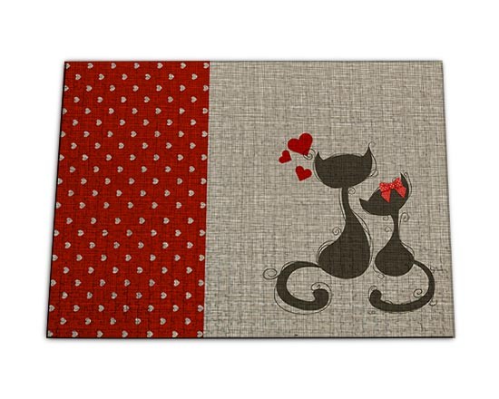 Puzzle con gattini e pois colorati
