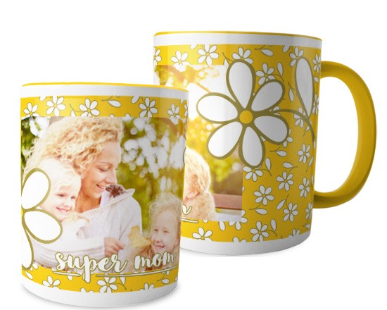 Tazza personalizzata con margherite