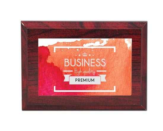 Targa in Legno da Parete 13x18 Business