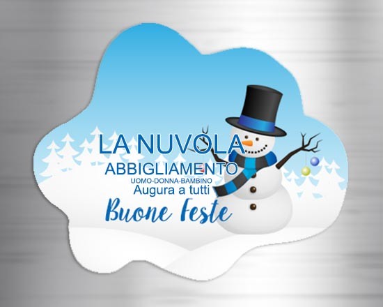 Calamita personalizzata nuvola di neve