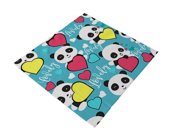 Pezzolina per occhiali con piccoli panda