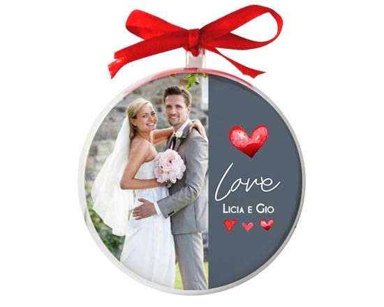Pallina di Natale Grey Love