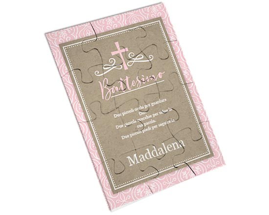 Puzzle magnetico nel colore rosa