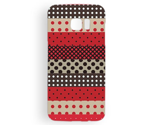 Cover Galaxy s7 Edge 3D Pois rossi