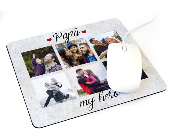 Tappetino Mouse con grafica per il papà