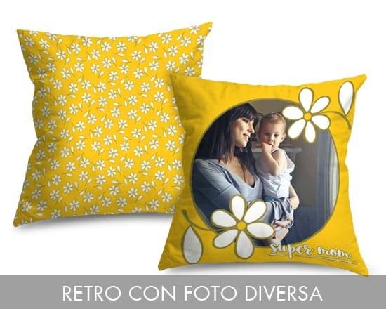 Margherite stilizzate sul foto cuscino