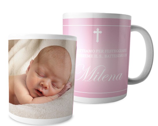 Tazza panoramica Baptism baby
