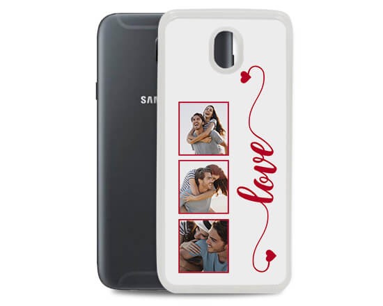 Cover in silicone Galaxy J7 Frame Love - 2017