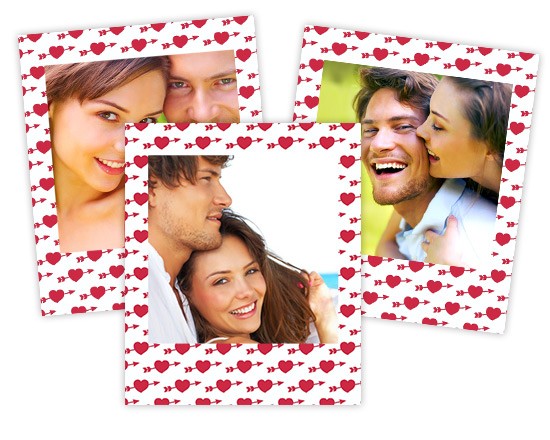 Polaroid Magnetiche Arrow in heart