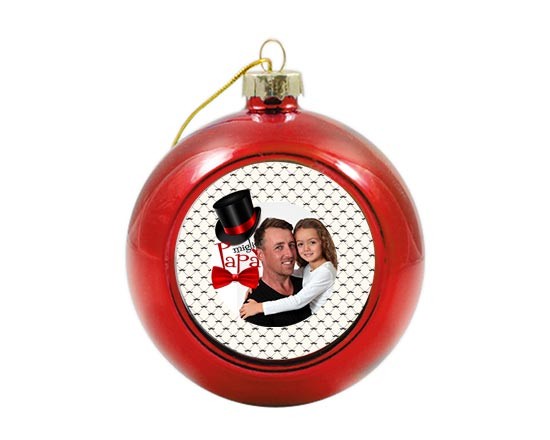 Palla di Natale vetro colorato Best dad