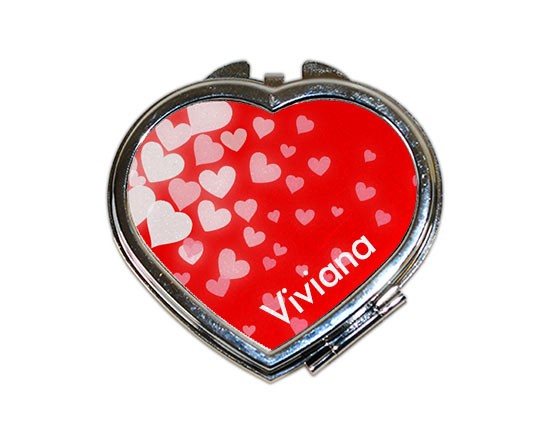 Specchietto a cuore da borsetta Volo di cuori