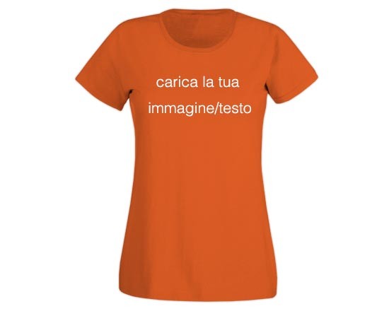maglia donna a manica corta arancio