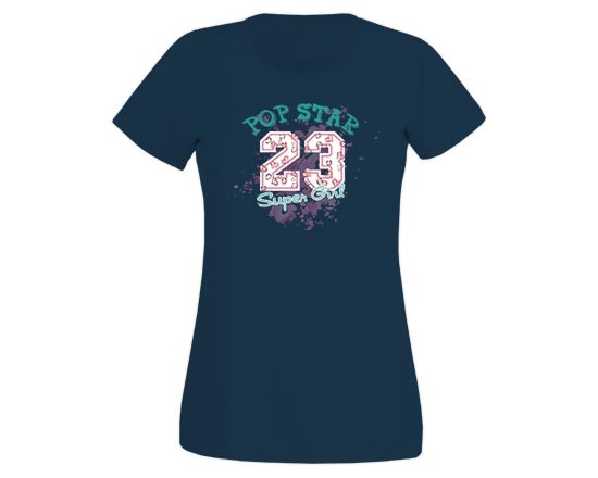 Maglietta con grafica sportiva per donna