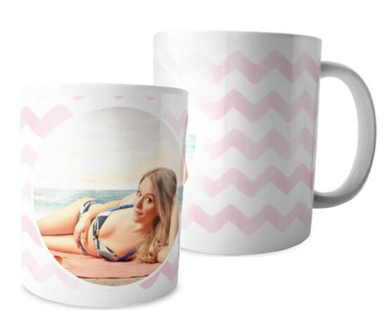 Tazza con trama zig zag
