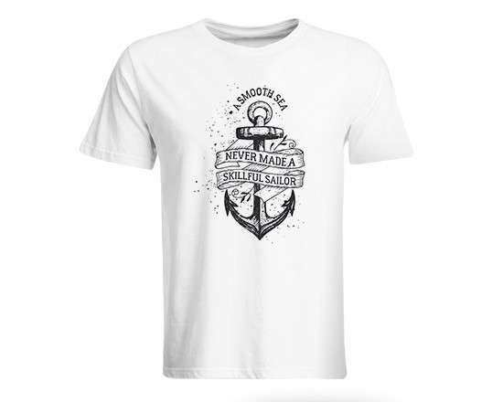 T-shirt uomo con ancora