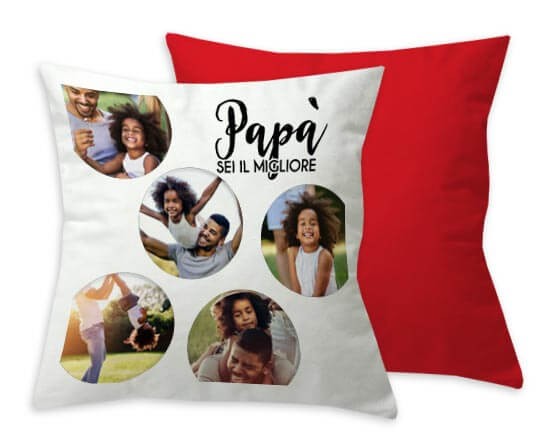 Cuscino classico con grafica con cerchi
