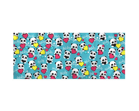 Sciarpa in raso Lovely panda