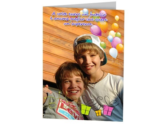 Card personalizzata per inviare auguri di compleanno