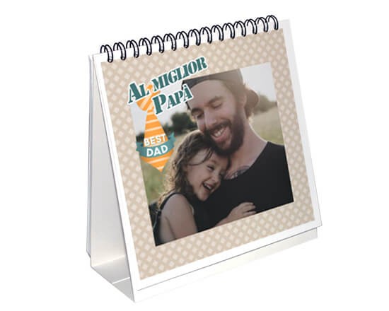 Il calendario da tavolo da donare al papà