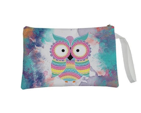 Gufetto colorato su pochette