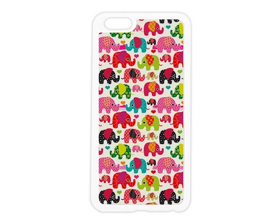Elefanti colorati con cuore per la cover