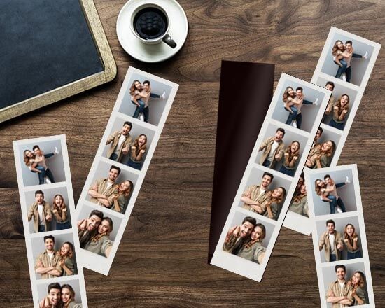 realizza un pack da 6 di Photostrips Magnetiche tutte uguali