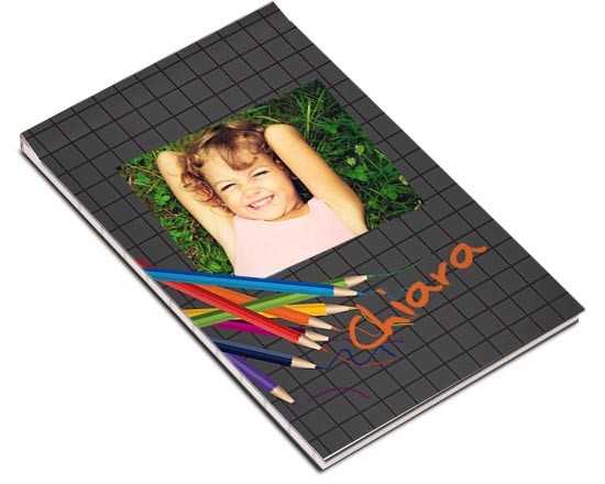 Block notes rigido matite colorate