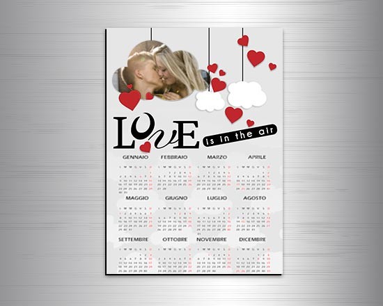 Calendario magnetico A3 Lovely cloud