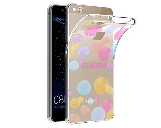 Cover trasparente Huawei P9 Lite Pois Water