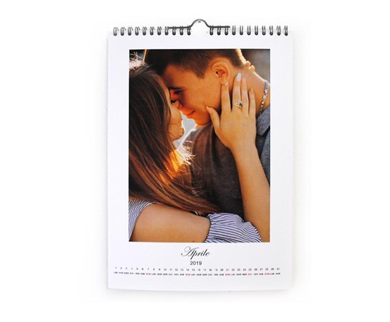 calendario multipagina grafica bianca