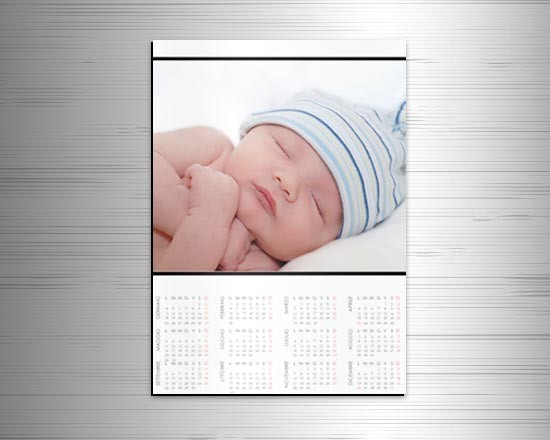 Calendario magnetico A3 Basic bianco